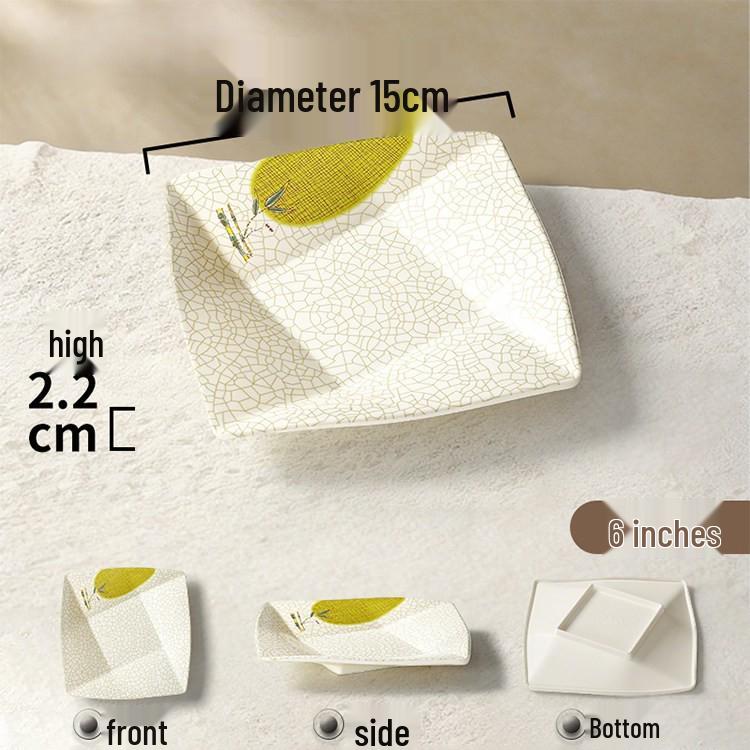 Melamine Rectangular Porcelain-Style Plate for Hot Pot & Side Dishes