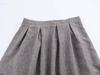 2024 Women's A-Line Pleated High Waist Mid-Length Skirt
