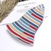 Fisherman Hat Female Summer Foldable Sun Hat Rainbow Striped Cloth Colorful Sunscreen Woman Beach Holiday Idyllic Casual Cap
