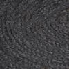 Handcrafted Jute Round Rug 90 Cm Dark Grey