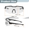 Sports for Clear [uxcell] Sunglasses, Cycling, Polarized, Men's & Women's, Hiking, Cycling, Driving, Fishing, Running, Gray/Black