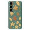 For Samsung Galaxy S25+ Case Maple Leaves Pattern Printing Straight Edge TPU Phone Back Cover