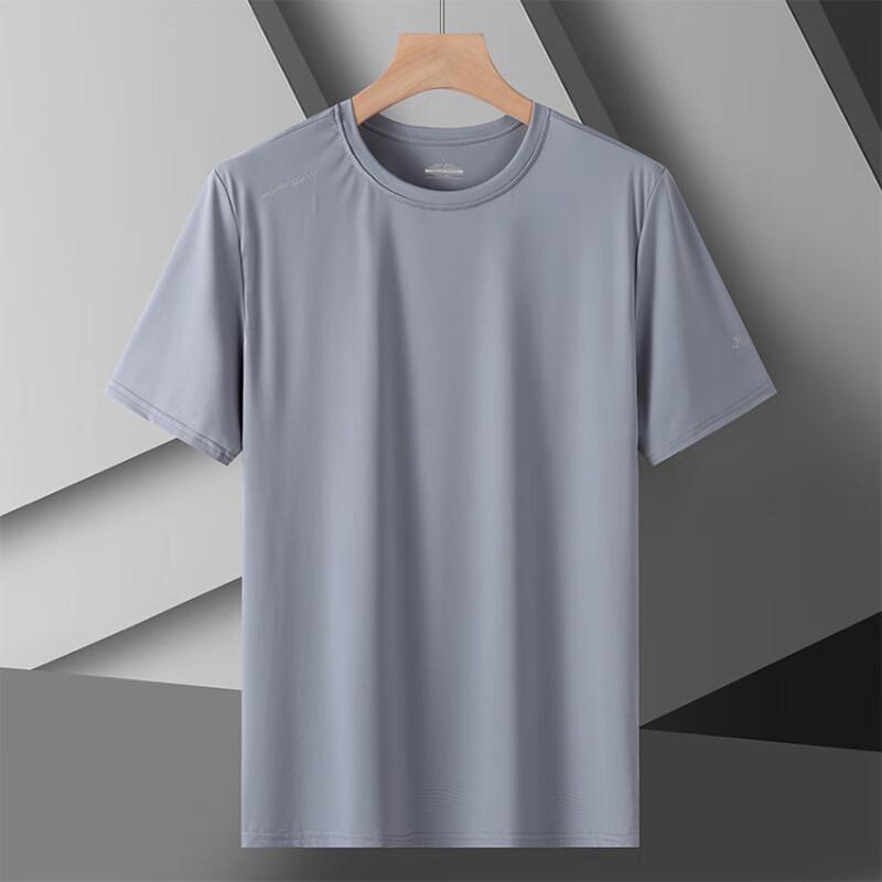 WEZHO Men s Ice Silk Quick-Dry Short Sleeve T-Shirt