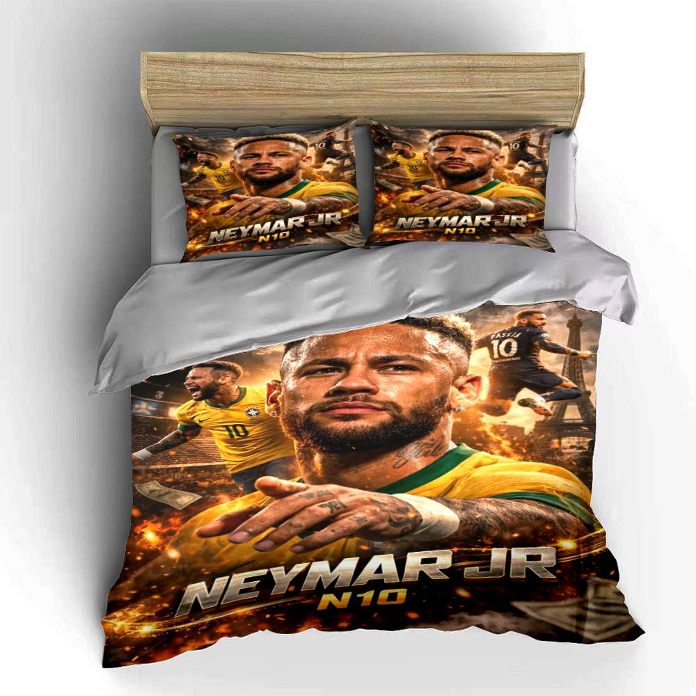 Soccer Star Bedding Set Bedding Duvet Cover Set Duvet Cover Pillowcases Home Decor (1 * Duvet Cover 2 * Pillowcases, without duvet insert)