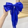New Red Bowknot Hairpin Fashion Women Hair Clip Fabric Korean Style Long Ribbon Butterfly Hairpin Hair Accessories