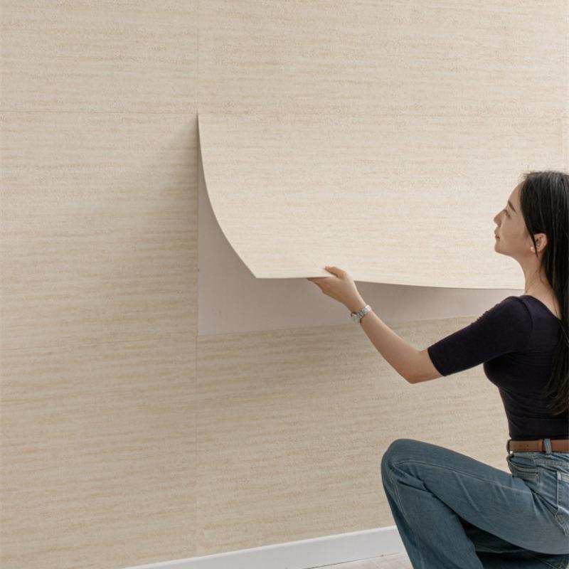 Moderner Industriestil Selbstklebende Vinyltapete Wasserdicht Abnehmbar Zementmuster Kontaktpapier für Wohnzimmerdekor