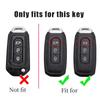 WTBV9 Leather Car Smart Key Case Cover Shell Keyless Protector Holder Fob For Ford Territory EV Keychain Keyless Remote Accessories