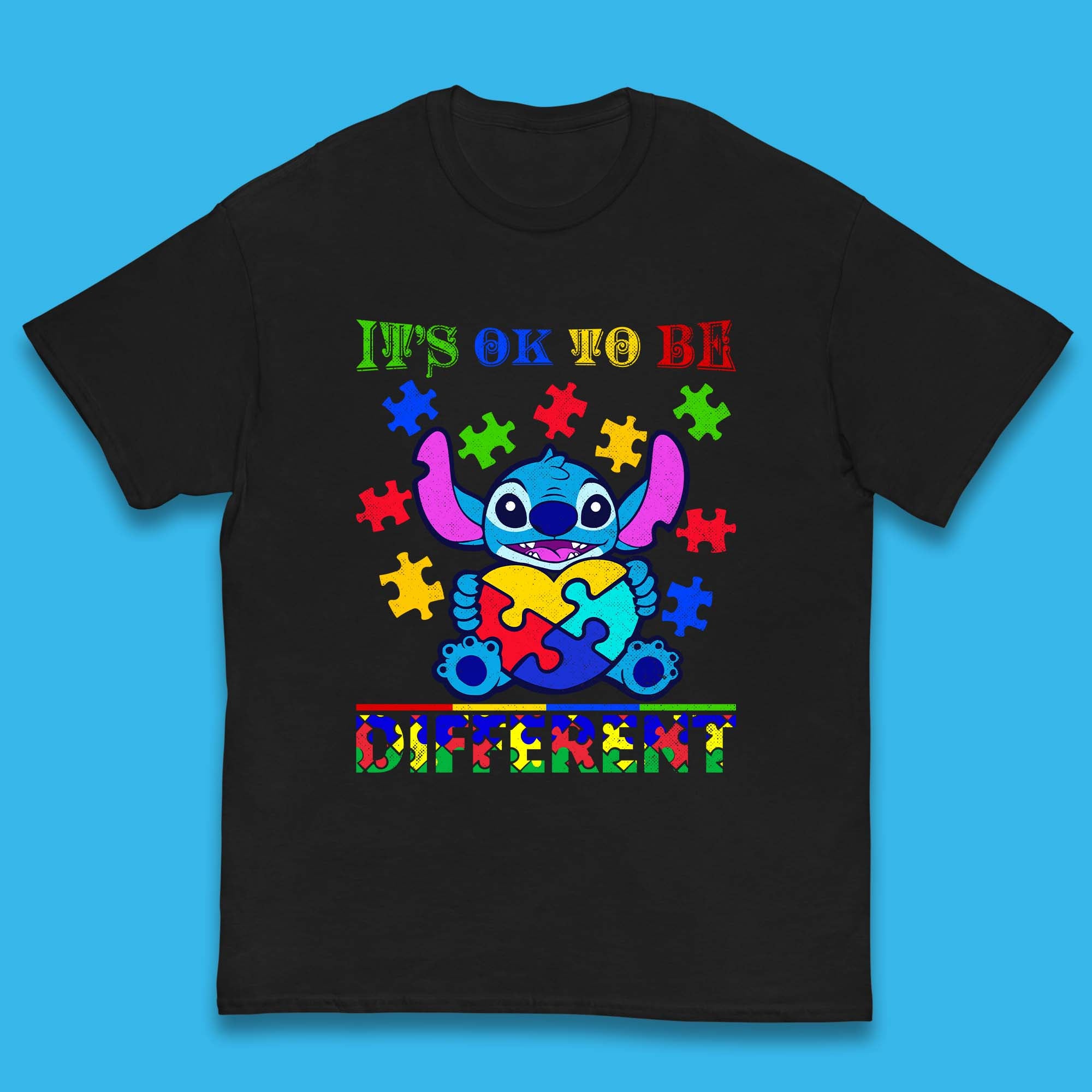 Disney Stitch Autism Kids T-Shirt 140