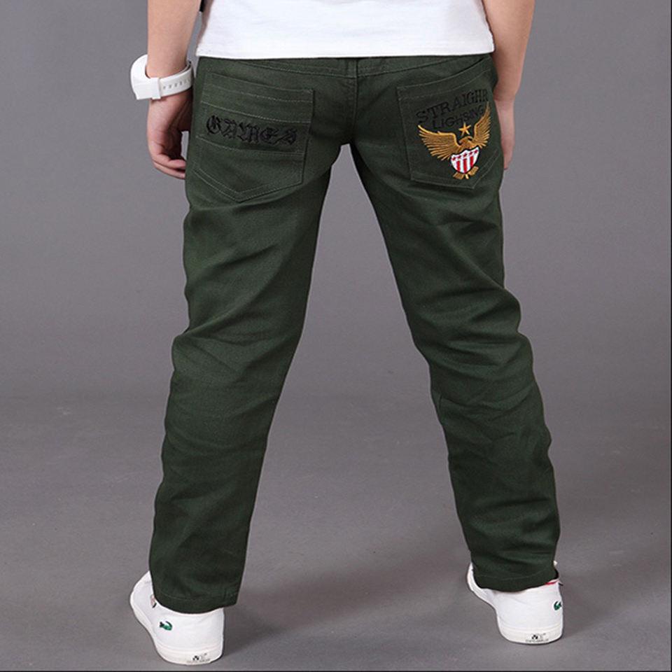 Children Trousers Kids Clothing Casual Pants Waist Mid Elastic Cotton Casual Jeans Boys