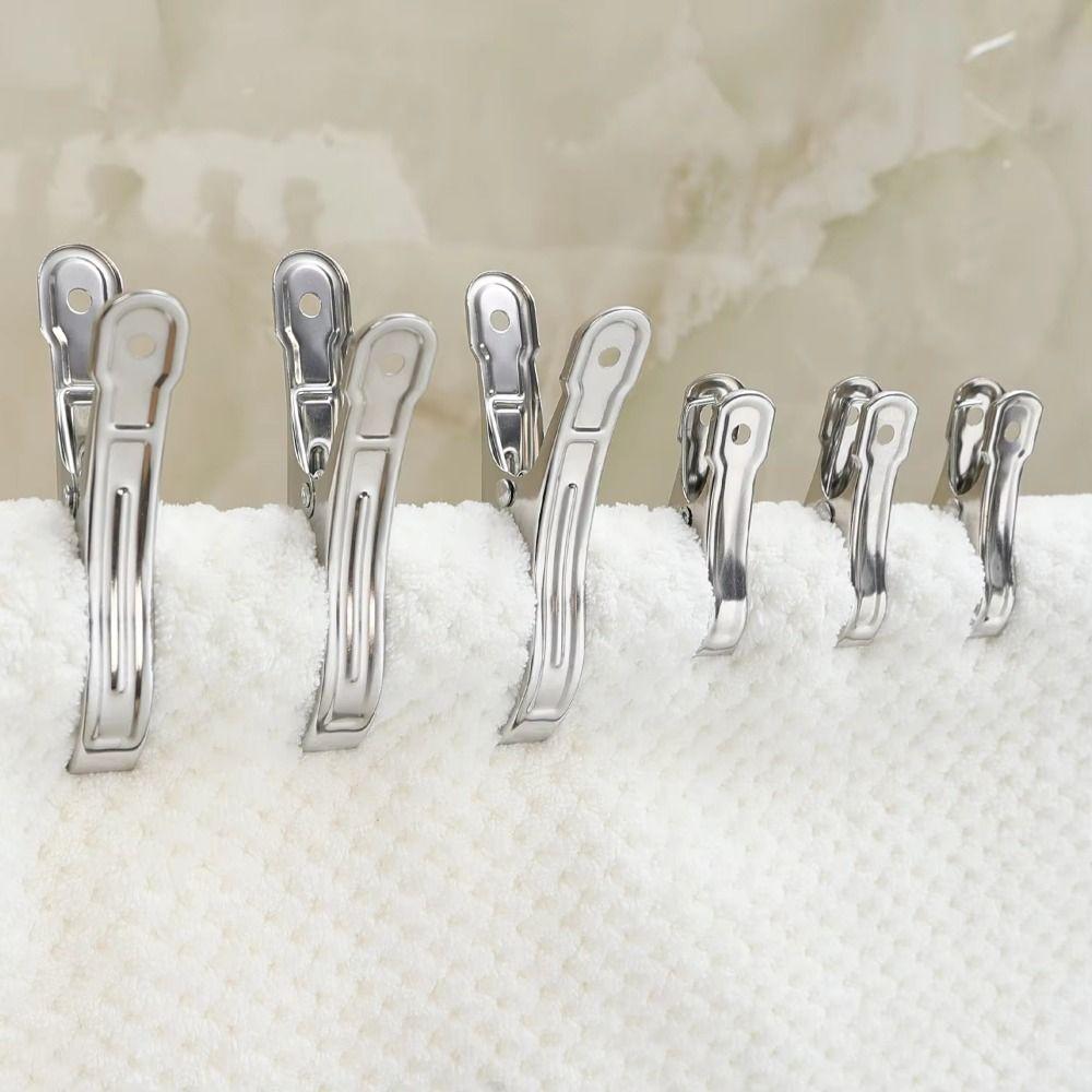 Heavy Duty Beach Towel Clips Space Saving Sock Drying Rack Clothes Drying Rack Clamp  Home Storage
