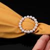 Pearl Clothing Accessories Clothes Waist Buckle Corner Knotted Buttons Brooch Scarf Buckle