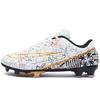 Training Spikes Sneakers Soccer Shoes Men's Leather Foot Broken Nails Children's Women's Game Artificial Turf Low Top