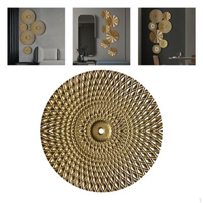 Geometric Circle Wall Mount Creative Hanging Sculpture Decor for Indoor Room Porch Bathroom