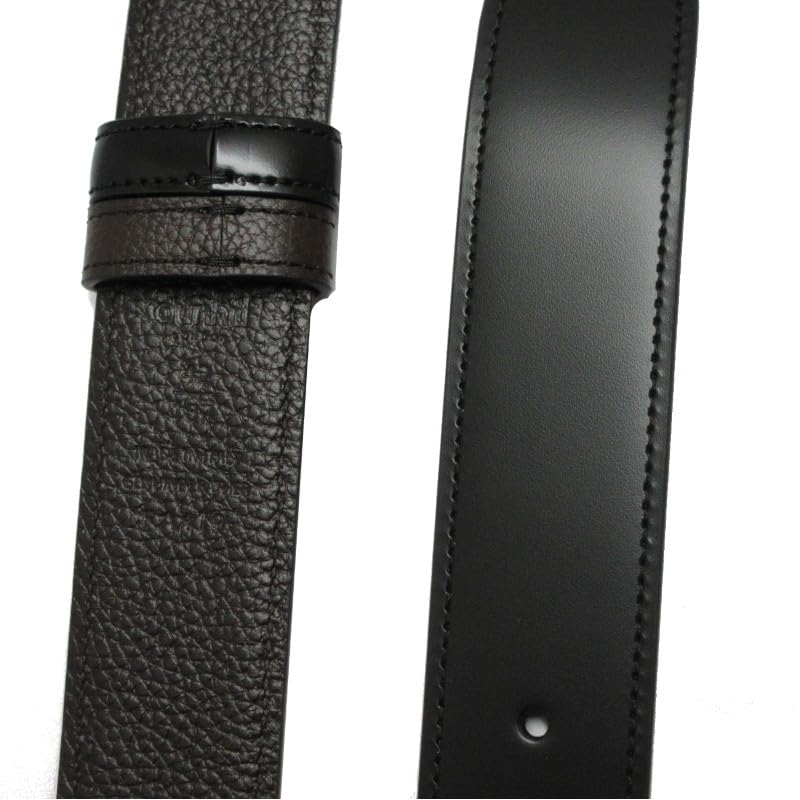 [Dunhill] Men's Belt 26R4T32MD001 35MM TG REED PDP DSPSG LTR, BLACK, 42 [Reversible][Adjustable Size] [Used]