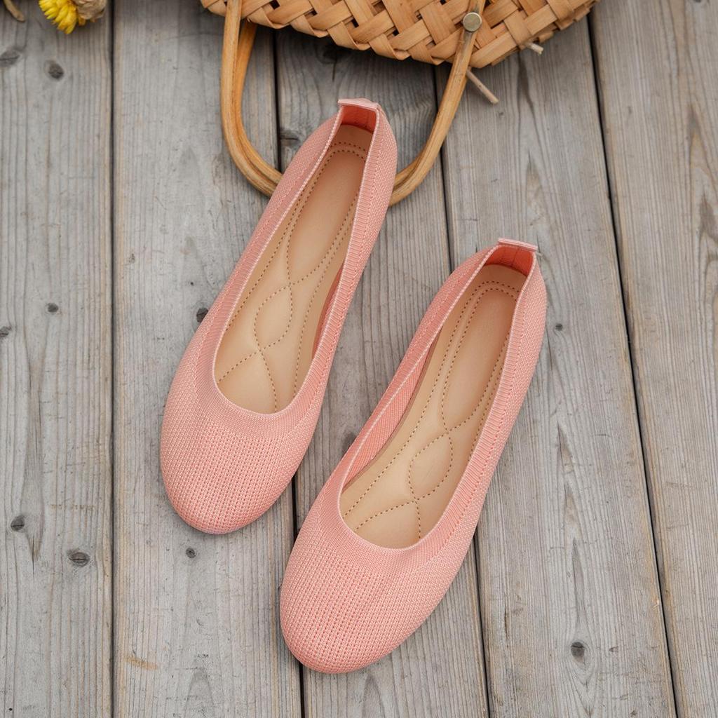 Ploché ležérne mokasíny pre plnoštíhle ženy, okrúhla špička, jednofarebné, na leto a jeseň