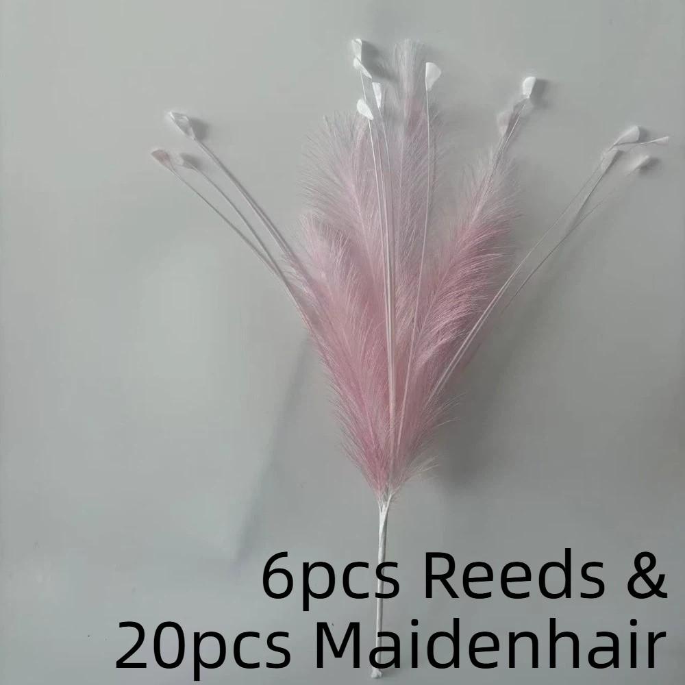 Fireworks Maidenhair Grass Artificial Reed Plant Bouquet Pampas Grass Wedding