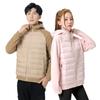 Spring and Autumn trend casual versatile men and women couples new down jacket light and thin hooded splicing cardigan jacket men