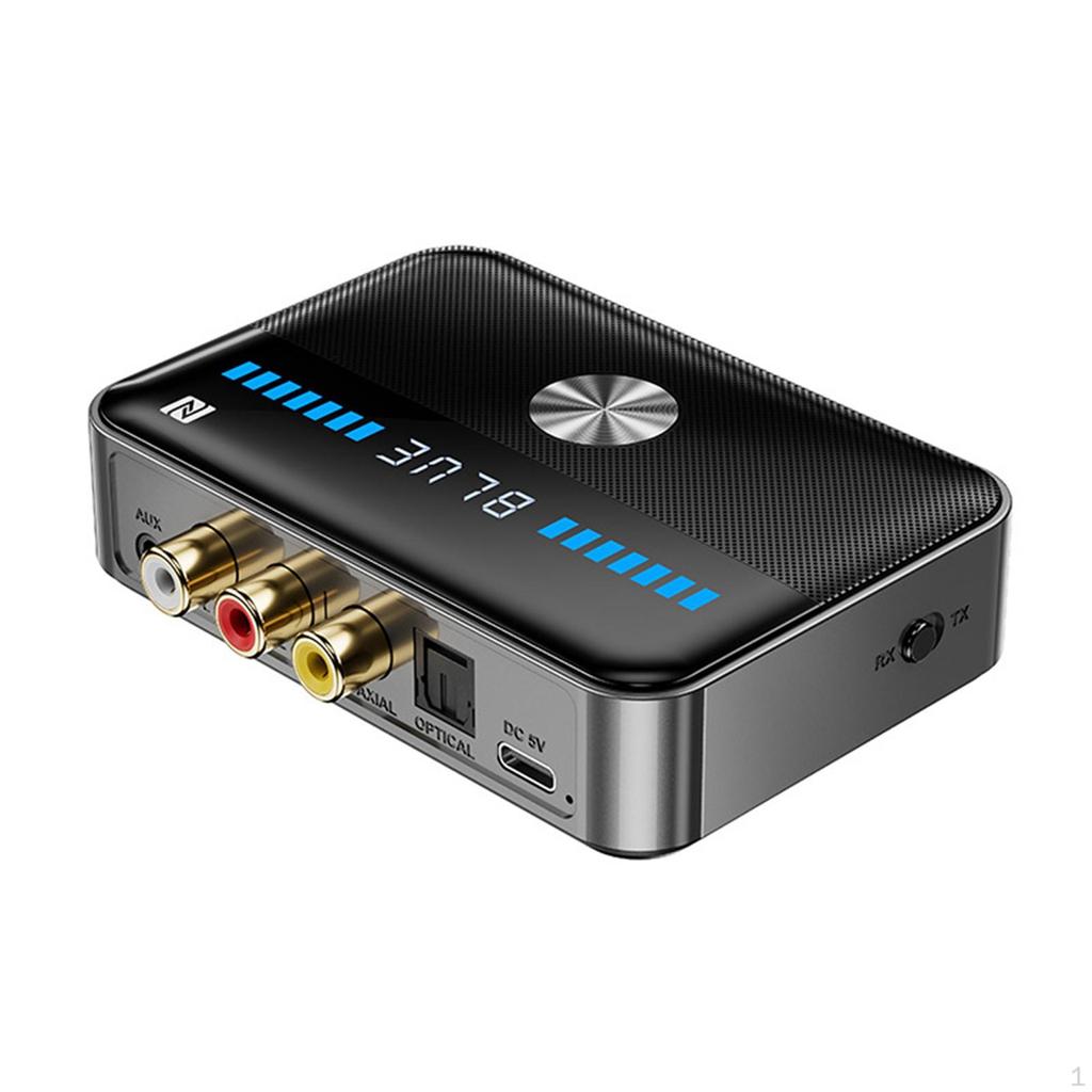 Bluetooth Transmitter Receiver, Optical AUX RCA Dual Pairing Audio Adapter, Adapter for Home