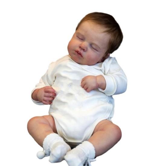 Reborn Doll Children's Simulation Rebirth Doll 18 Inch Full Glue Body Toy To Accompany Early Childhood Soft Doll