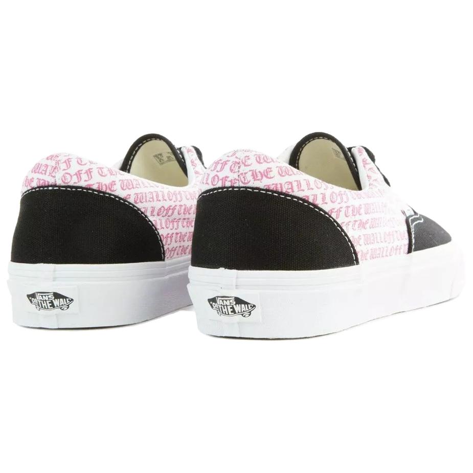 Vans Era Gothic Letter Low-Top Skate Shoes Unisex sneaker Black Pink VN0A38FRT8T