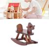 1:12 Scale Doll House Rocking Horse Doll House Wooden Rocking Horse Simulation Cockhorse for Doll House Accessory