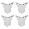 Stable Support For Furniture Decorative Legs Gold Metal Cabinet Feet Elegant Decorative Touch Non-slip Rubber Pad
