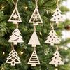 Wooden Christmas Hanging Ornament Rustic Unfinished Wood Blank
