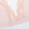 Women's Deep V Lace Bra Thin Breathable Wireless Underwear Large Size Push Up Tank Top
