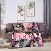 MJ King Of Pop Michael J-jackson Flannel Blanket  Throw Blanket for Couch Bed Decorative Fluffy Bedspread Sofa Bed Cover