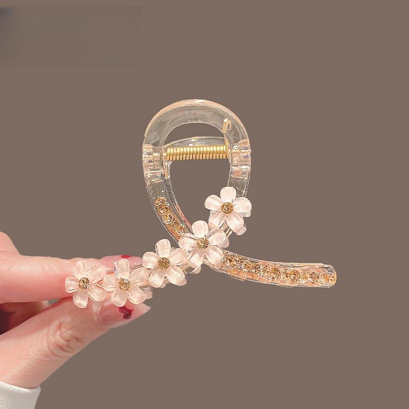Nouvelle Pince à Cheveux Fleur Pour Femmes Élégante Style Chinois Magnolia Feuille de Bambou Fleur de Pêcher Pinces à Cheveux Été Plage Griffes de Requin