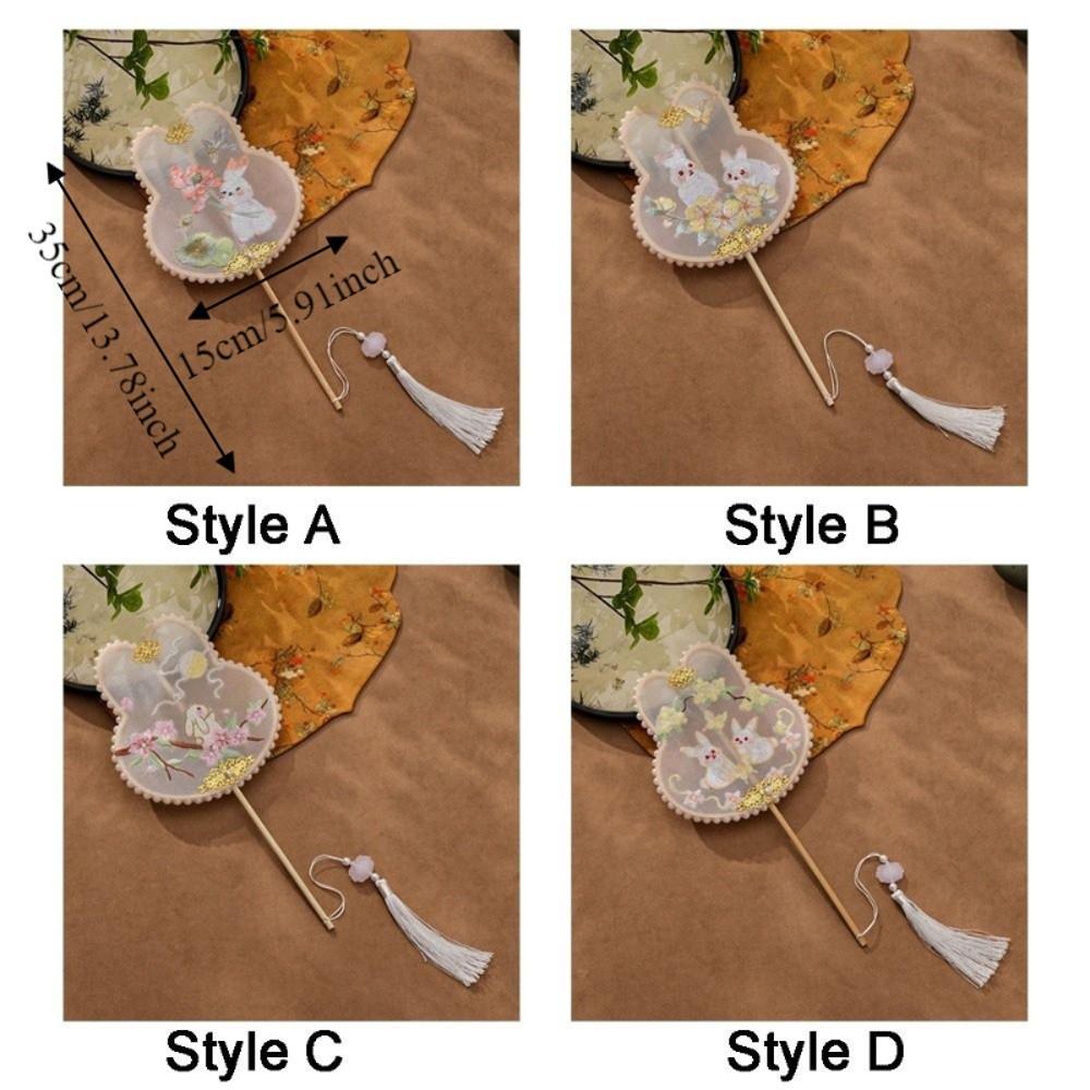 Handheld Ancient Style Fan Rabbit Shaped Dance Fan Decorative Fan Hanfu Fan  Stage Performance