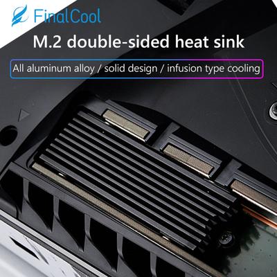 M.2 2280 SSD Cooler Radiator Aluminum Alloy Heat Cooler Radiator Heat-resistance with Thermal Silicone Pad for PS5 Game Console