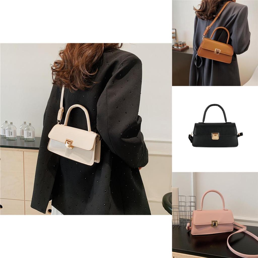 Fashionable Pu Leather Small Square Shoulder Bag For Women Trendy And Retro