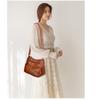 Crossbody New Shoulder Bag Soft Leather Texture Bag Women Fashion Minimalist Euro-American Trend Vintage Multi-Pocket Large Capacity