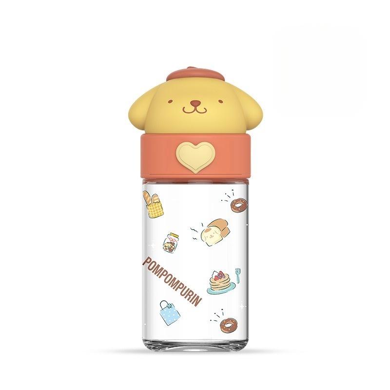 Cute Sanrio Kuromi Cinnamoroll Glass Water Bottle High Quality Cartoon Themed Cup