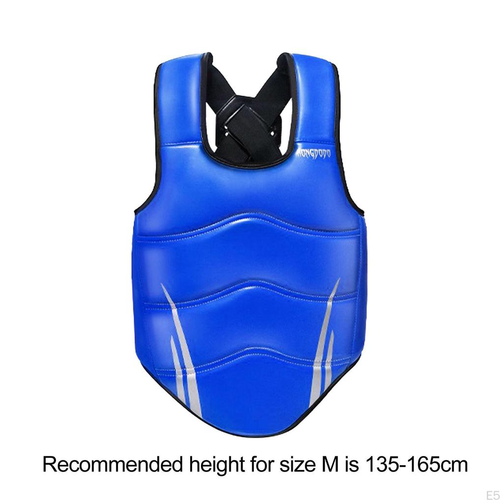 Protection Karate Chest Protector Comfortable Elastic Rib Shield Vest for Home Gym Muay Thai