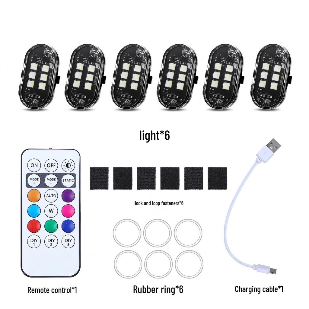 Universal Wireless Remote-Control LED Navigation and Warning Light for Airplanes, Cars, Motorcycles, and Drones.