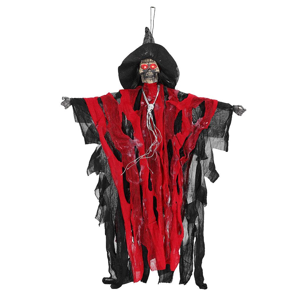 Health & Beauty Product Red Electric Witch Prop Hanging Clothe Ghost Haunted House Halloween Decoration