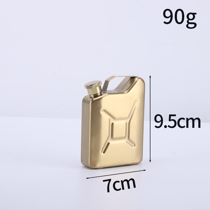 Kompakter 5oz Personalisierter Edelstahl Flachmann in Ölfassform für den Außenbereich