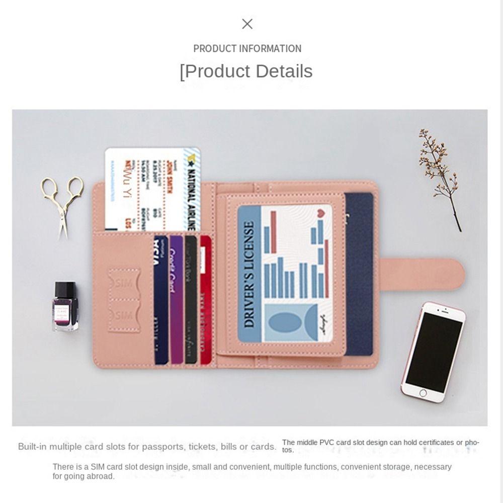 Storage Bag Marble Grain Travel Accessories PU Card Case Passport Holder Passport Protective Cover