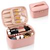 Relavel Portable Cosmetic Bag Travel Makeup Organizer case Make up Bag Large Makeup Bag for Women with Cosmetics Toiletries