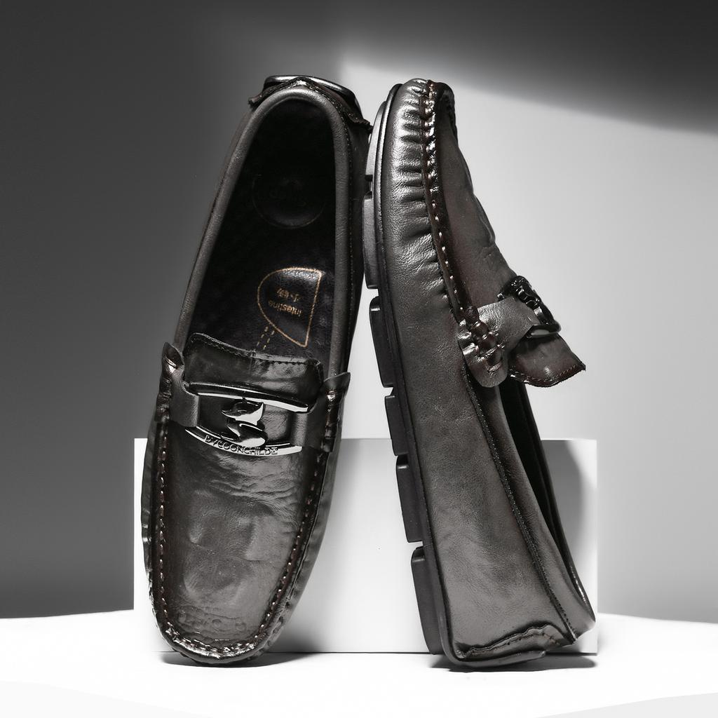 Crocodile Pattern Leather Men Loafers Casual Slip On Flats Ultra-Light Moccasins Leisure Walk Man Driving Shoe Business Footwear