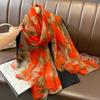 Silk Scarf Fashion Neck Oversize  Foulard Female Headbanda Luxury Hijab Women Warm Pashmina Scarves Echarpe Shawl Large Wrap