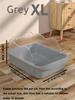 Semi-closed Splash-proof Litter Box (with Litter Scoop), New Stylish Semi-open Pet Litter Box for Cats, Easy To Care for