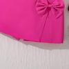Girls' European & American 3D Flower Spaghetti Strap Top and Irregular Shorts - 2025 Summer Style Set