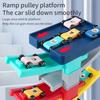 Children'S Cartoon Fun Sliding Mini Inertia Car Early Education Multi-Layer Color Track Puzzle Desktop Toy