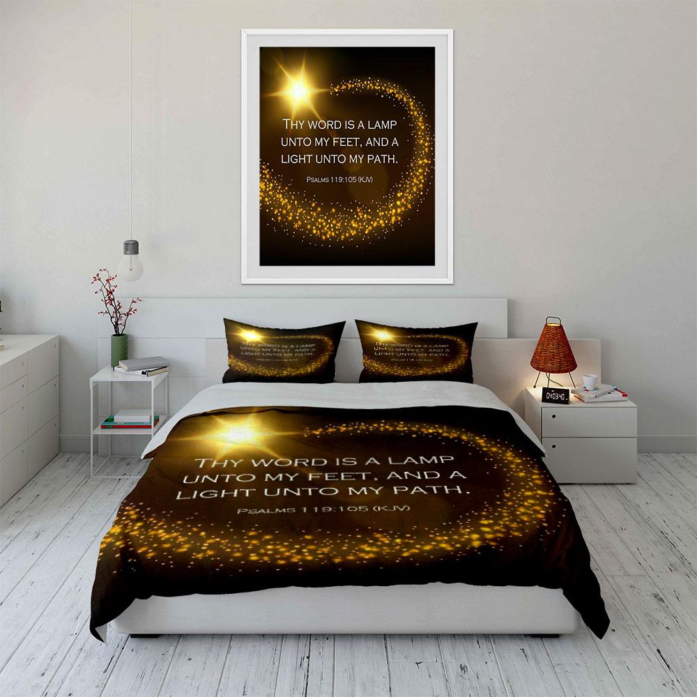 Spiritual Guidance And Inspiration Set  Kid'S And Adults' Bedroom Decor, Exquisite Three-Piece Bedding Set Gift
