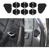 6PCS Door Lock Cover & 2PCS Door Screw Cover Trim Accessories for 2018-2025 Jeep Wrangler JL & Unlimited for 2020-2025 Jeep Gladiator JT (Black)
