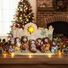 Christmas Manger Scene Figurine Set Cartoon Nativity Characters Decorative Ornament For Holiday Home Decoration And Gift Giving