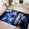 Dallas Cowboys Print Area Rug - Soft, Washable Non-Slip Indoor Mat for Office Chairs, Living Room, Home Office Decorative Rug